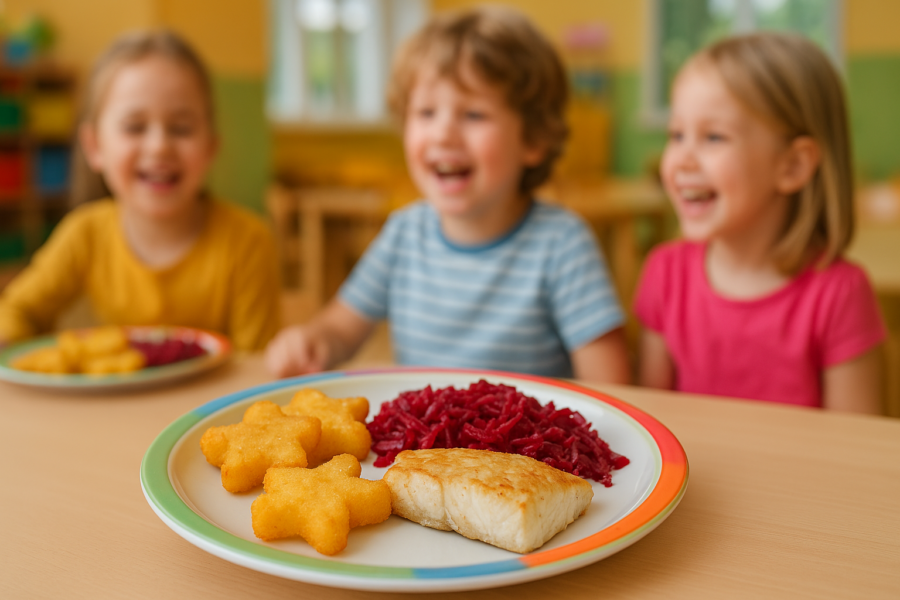 Zdrowy lunch dla dzieci w przedszkolu Paprotka w Opolu